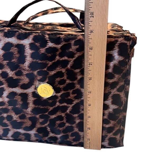 Joy Mangano Better Beauty Roll Up Leopard Print Cosmetic Case Organizer NWOT - Picture 13 of 13